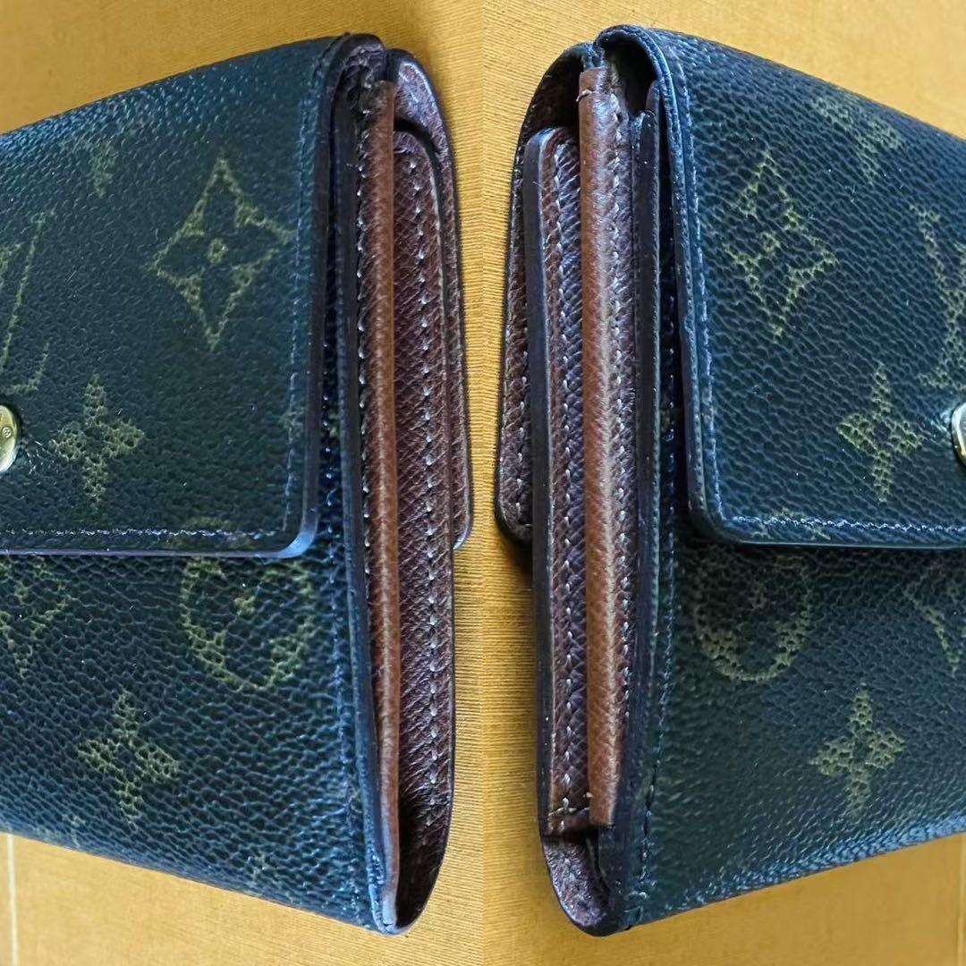 LOUIS VUITTON モノグラム Wホック 三つ折り財布 リペア美品❣️