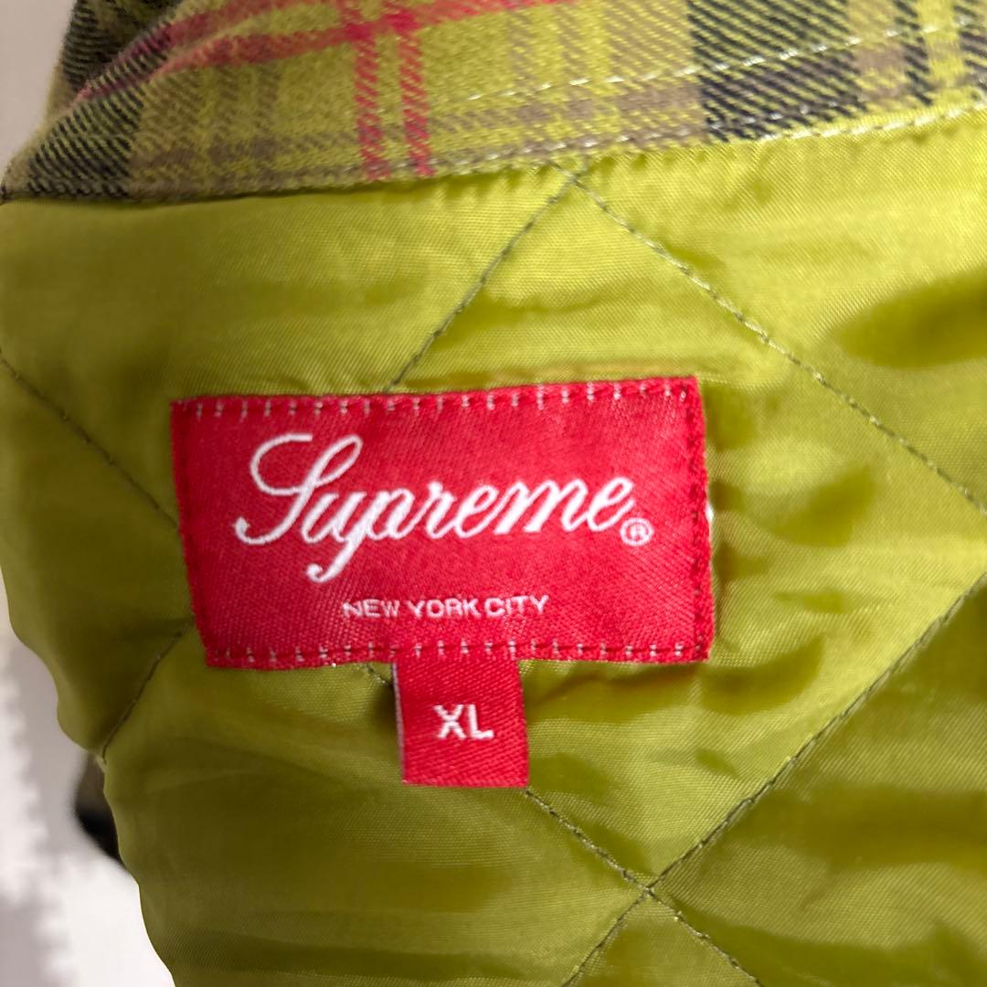 ジャケット・アウター Supreme Quilted Plaid Flannel Shirt
