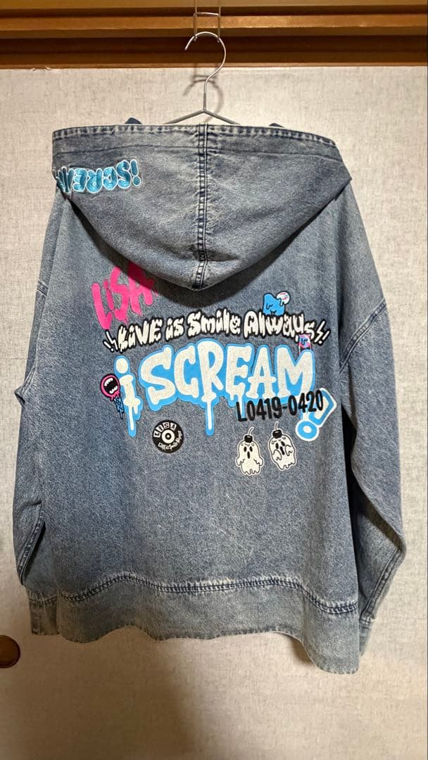 LiSA デニムパーカー iSCREAM Lサイズ
