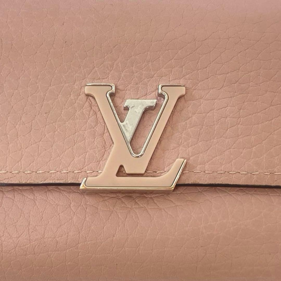 Louis Vuitton ルイ・ヴィトン カプシーヌ ピンク 折り財布