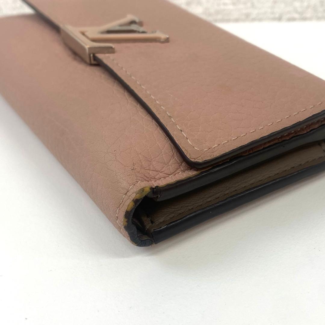 Louis Vuitton ルイ・ヴィトン カプシーヌ ピンク 折り財布