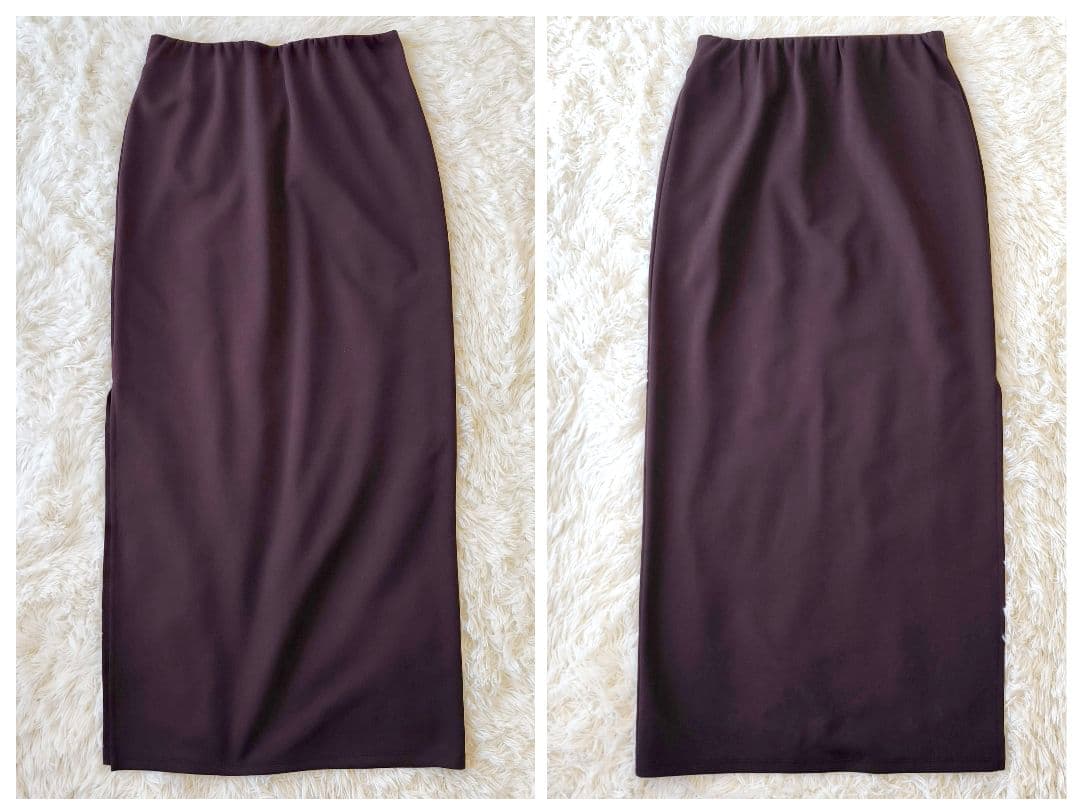 Whim Gazette 25SS カットジョーゼットスリットスカート