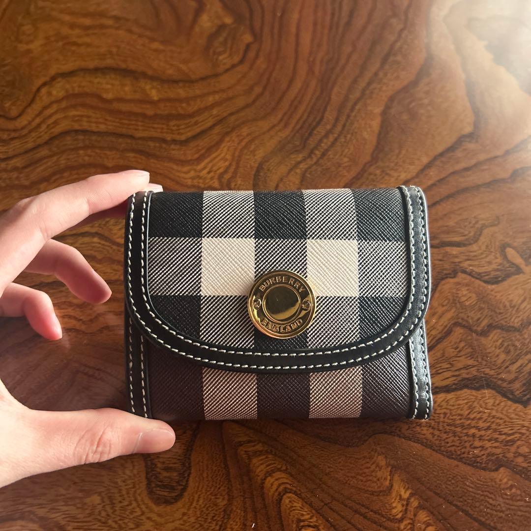 BURBERRYヴィンテージチェック 三つ折り財布 フォールディングウォレット