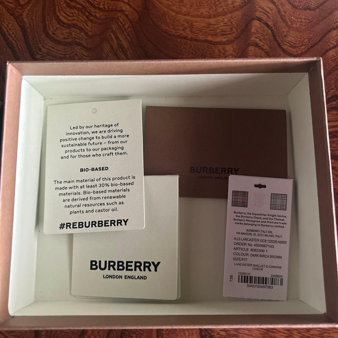 BURBERRYヴィンテージチェック 三つ折り財布 フォールディングウォレット