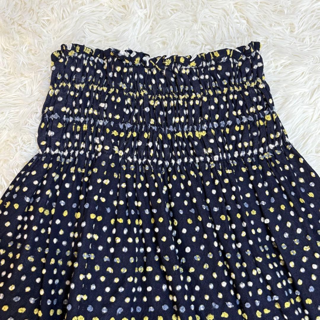 ジュンヤワタナベ　コムデギャルソン　ドット刺繍　　ロングスカート　フリーサイズ