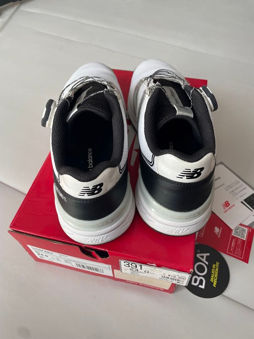 New Balance BOA ゴルフシューズ ホワイト/ブラック