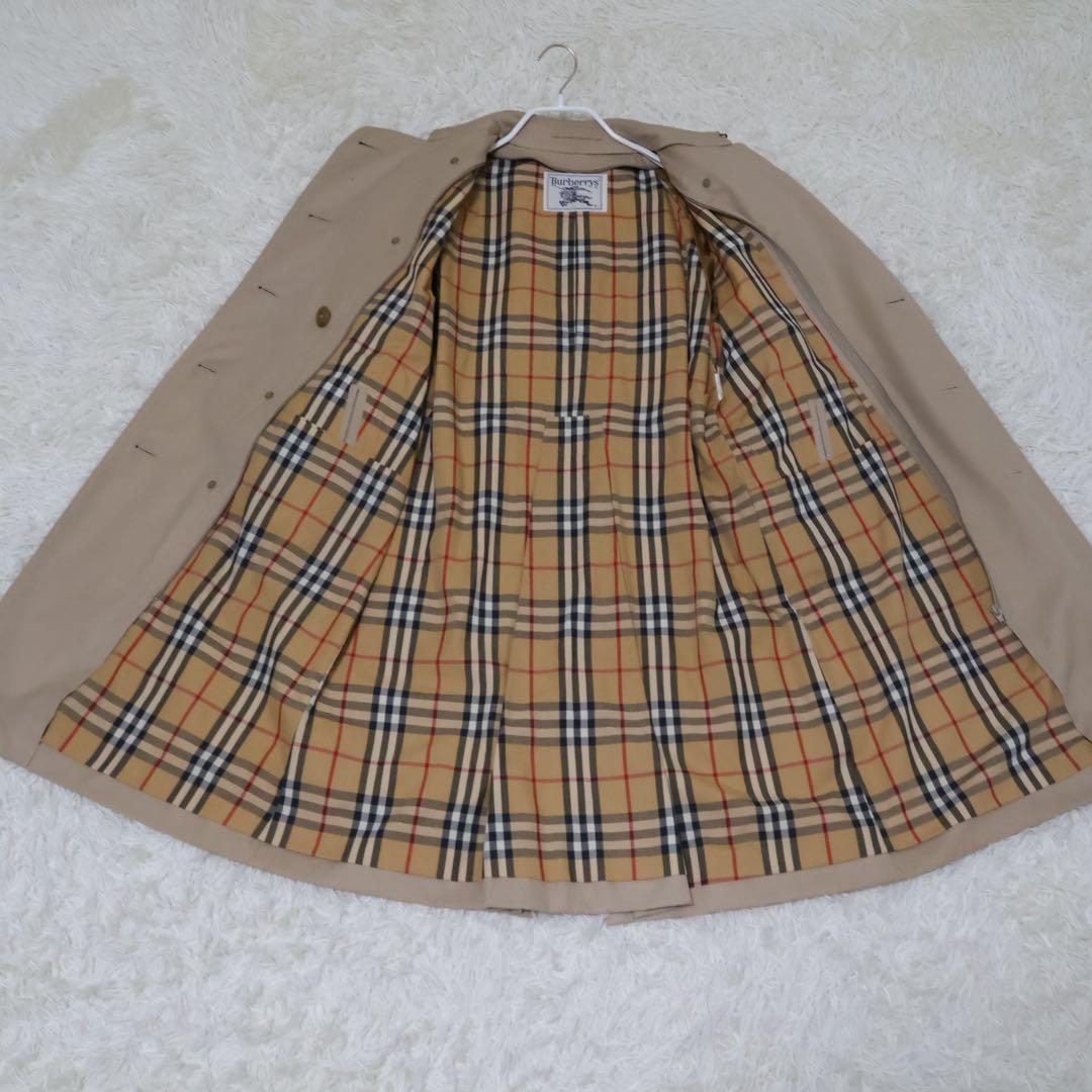 バーバリー　トレンチコート　ベージュ　ノバチェック　ベージュ系