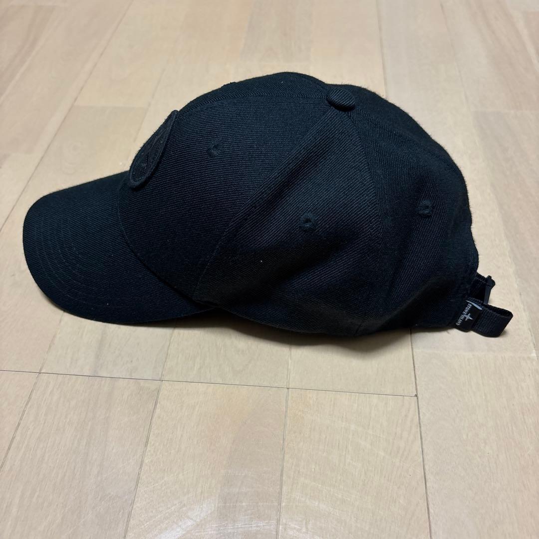 STONE  ストーンアイランド 黒 ブラック キャップ