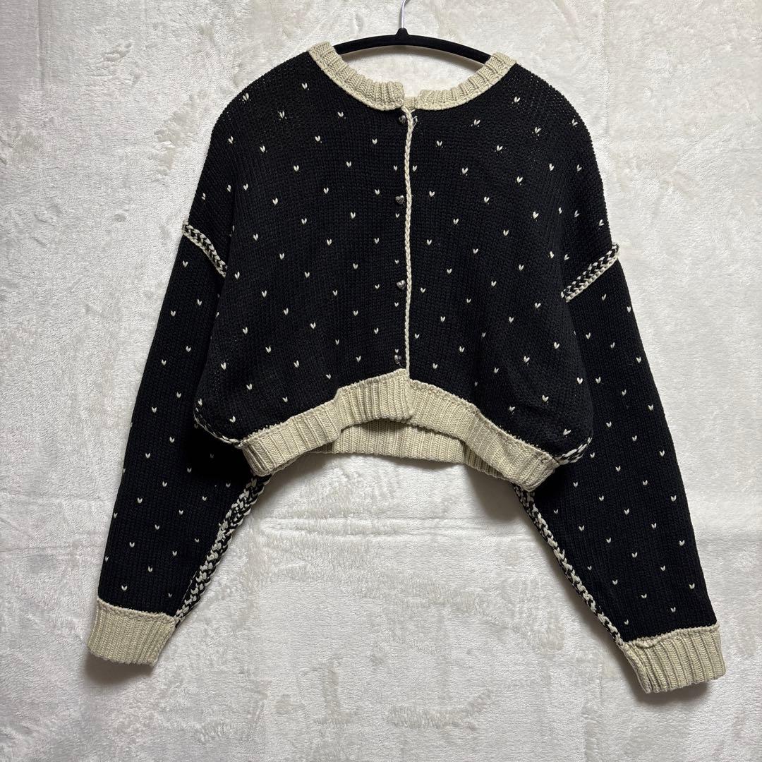 k*a様 【willfully】ハートドット　リバーシブルカーディガン　ニットカ