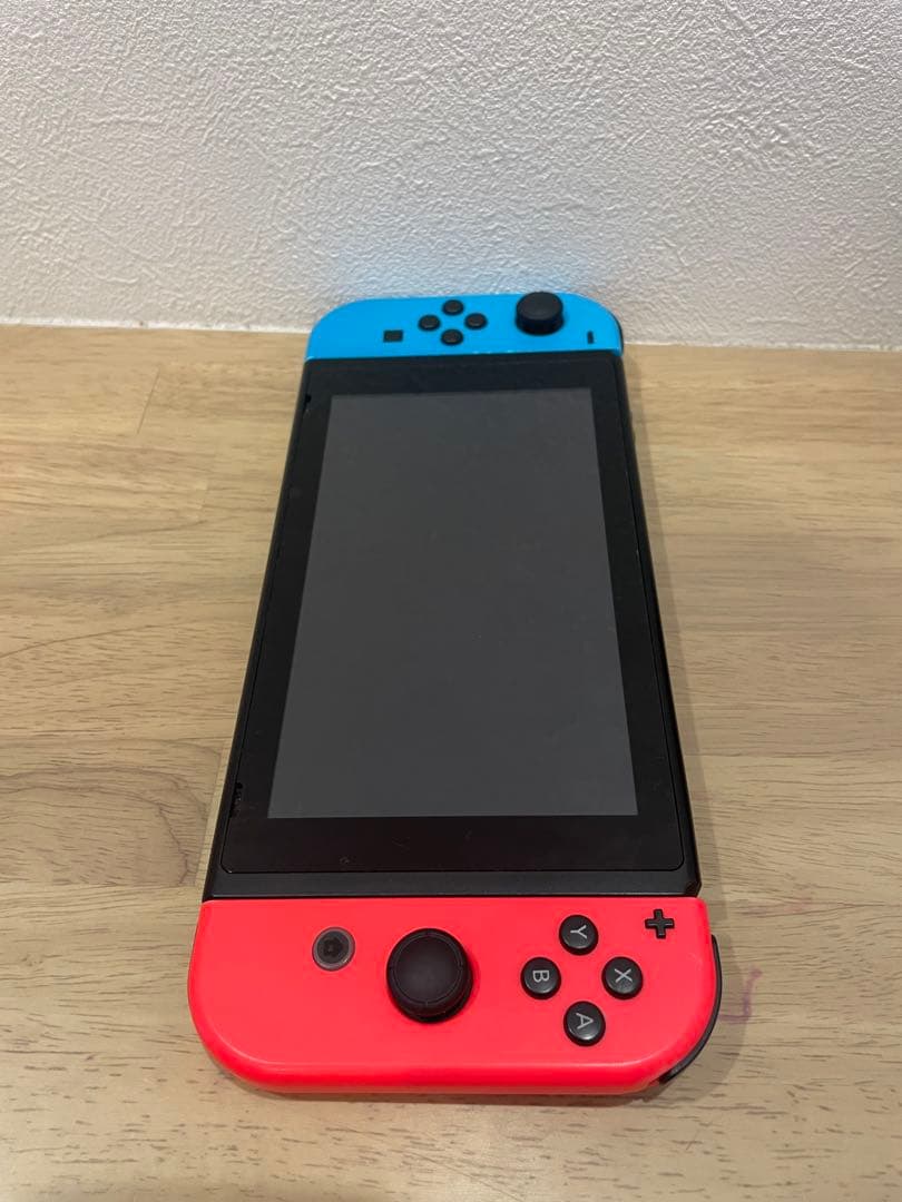 【ジャンク】Nintendo Switch 本体 青/赤 充電器・ケース付き