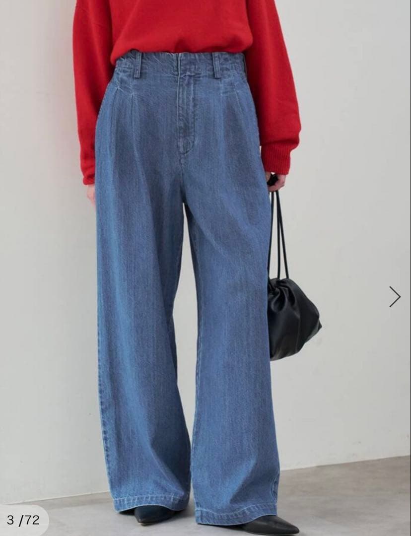 タグ付未使用SLOBE IENALEDENIM BLURTUCKTROUSER