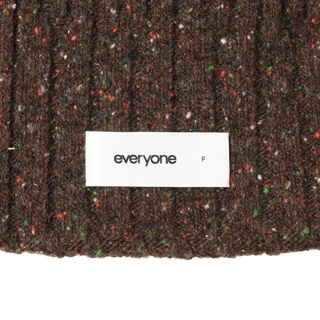 帽子 everyone low gauge speckled knit cap 1