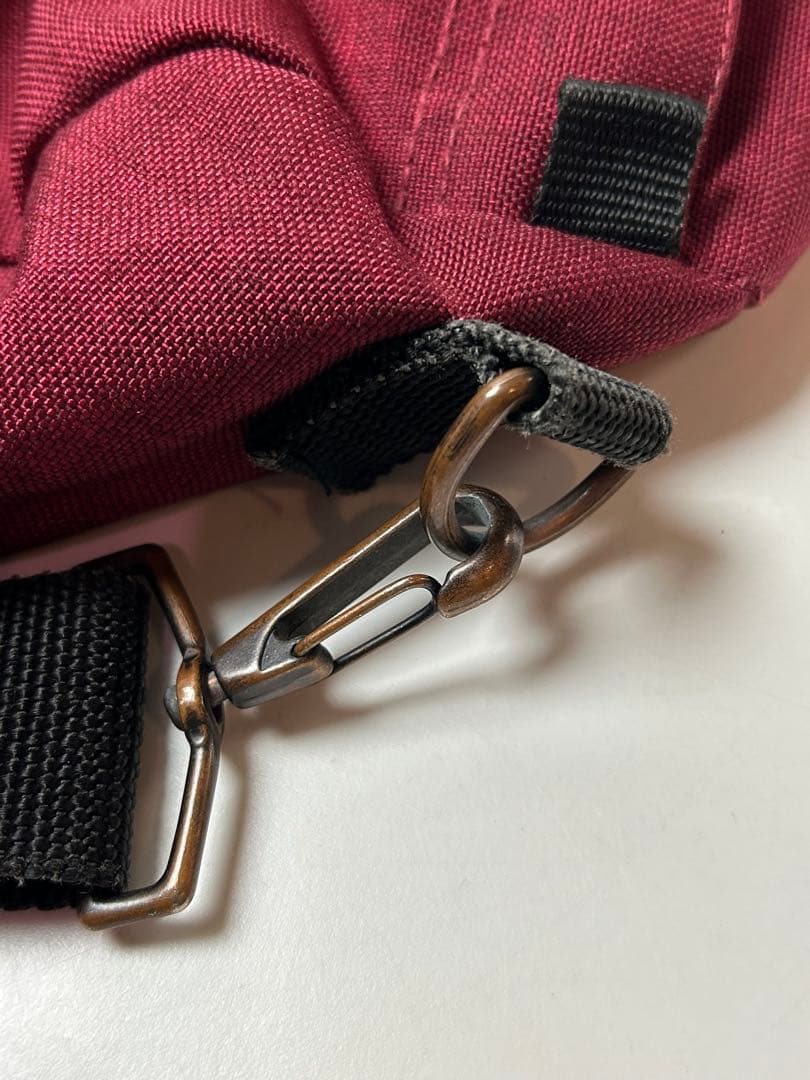 70s 80s Eddie Bauer バッグ　バーガンディ　ドラムバッグ