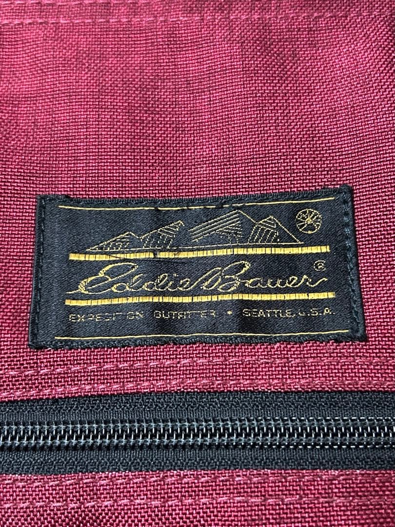 70s 80s Eddie Bauer バッグ　バーガンディ　ドラムバッグ