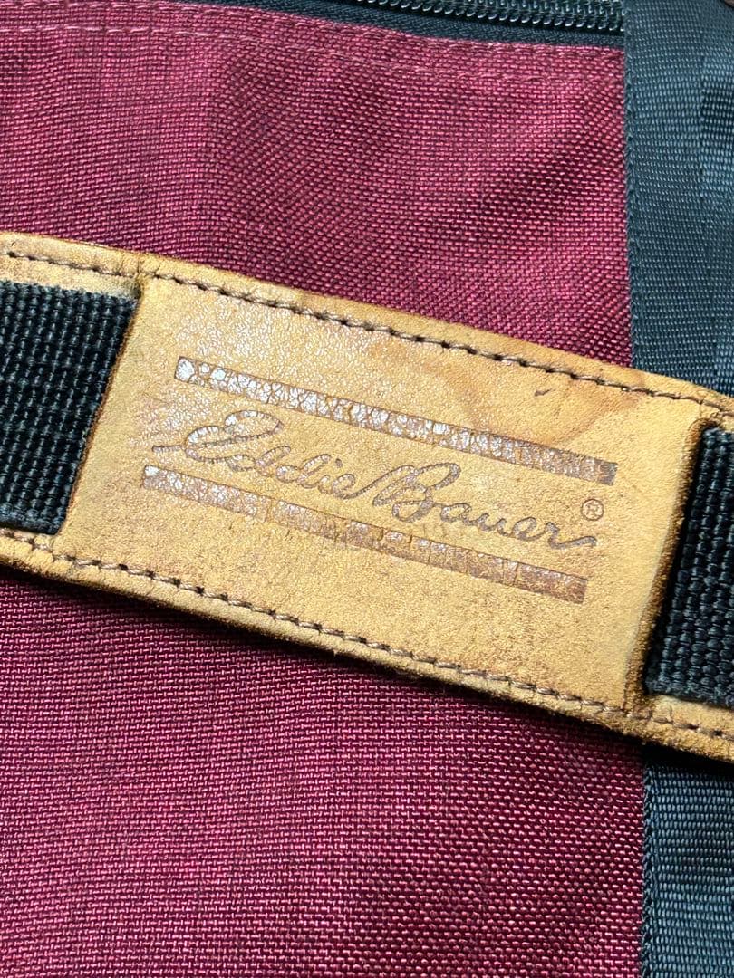 70s 80s Eddie Bauer バッグ　バーガンディ　ドラムバッグ