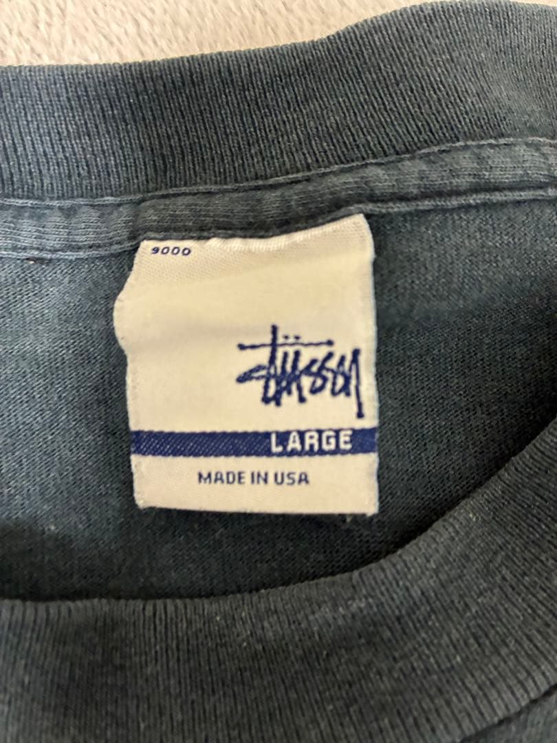 く*ち様 STUSSY 紺タグ 90s Tシャツ Lサイズ USA製 ヴィンテー