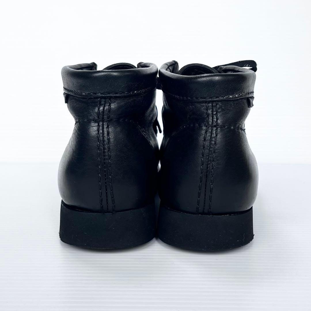 極美品✨ クラークス ワラビー ゴアテックス 黒 レザー シボ革 25cm
