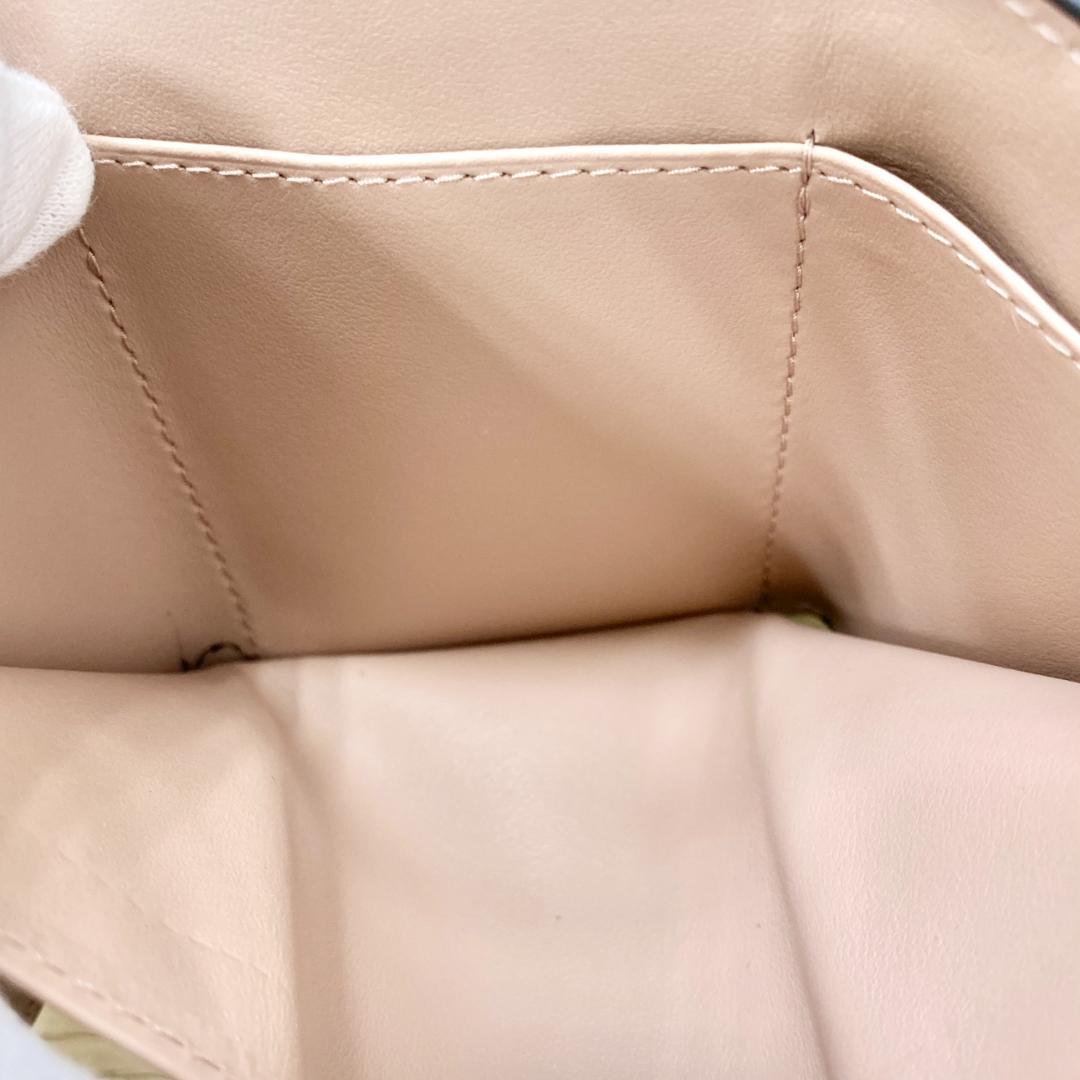 PRADA プラダ サフィアーノ 三つ折りミニ財布 リボン ブラック 未使用品