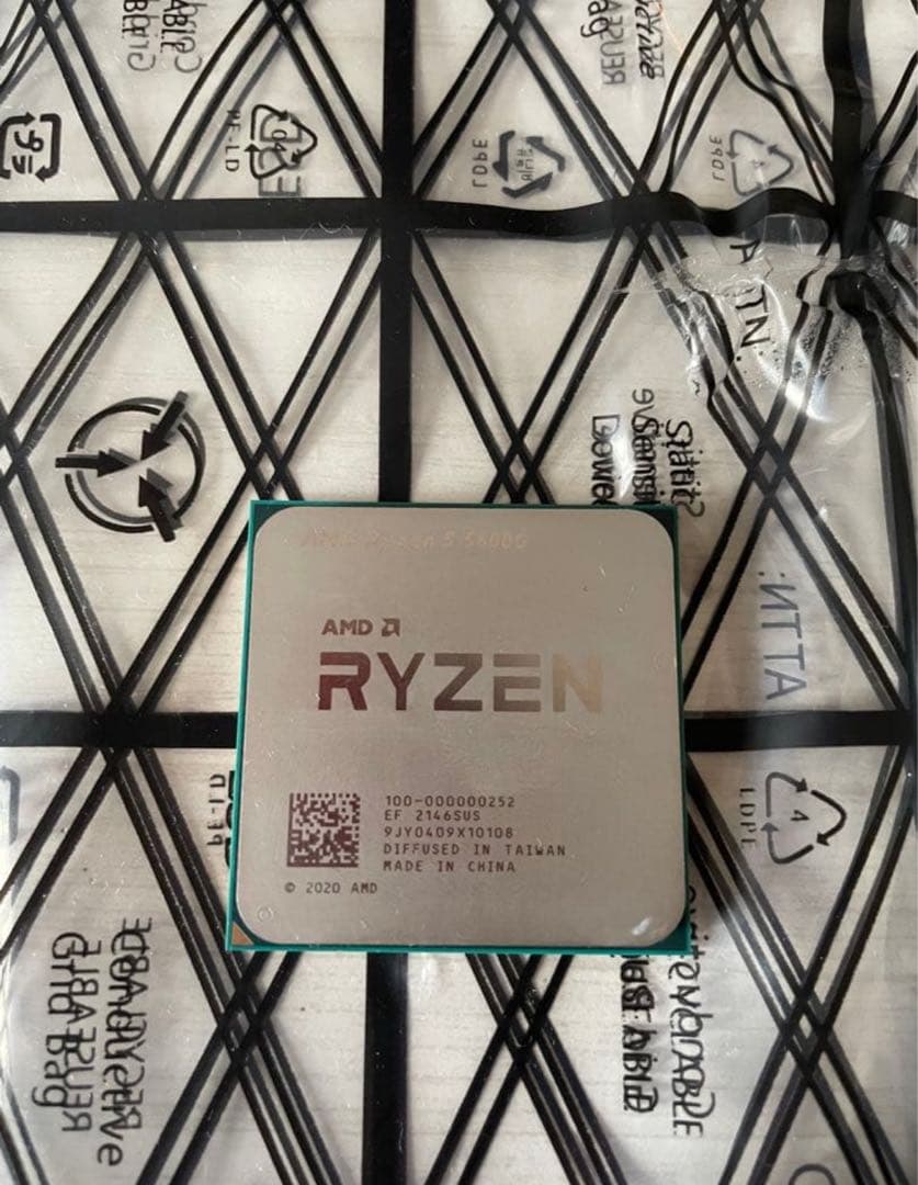 Asrock a520m tw + Ryzen5 5600G 【IOパネルなし】