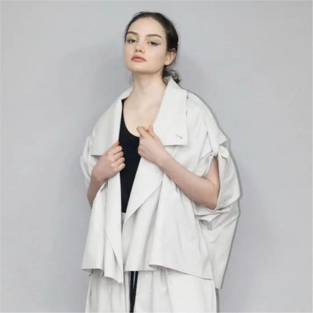 【my beautiful landlet】〈2019SS〉紐トレンチブルゾン