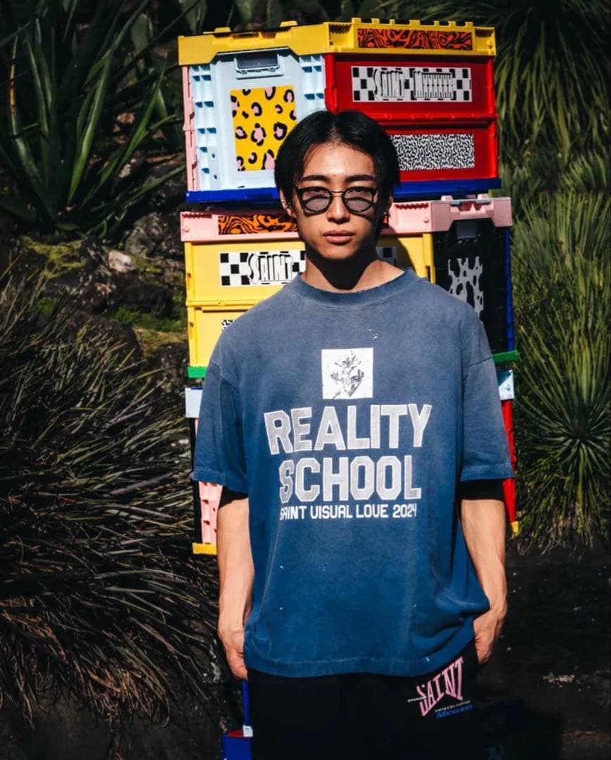 美中古SAINT Mxxxxxx SS TEE REALITY SCHOOL L