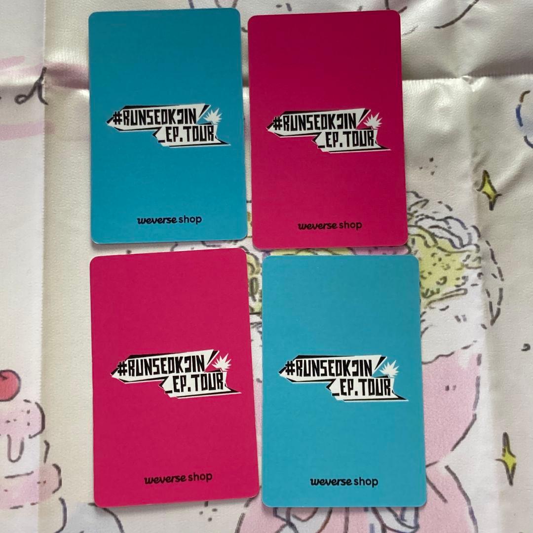 JIN ジン RUNSEOKJIN_EP.TOUR BTS 韓国 トレカ 4枚