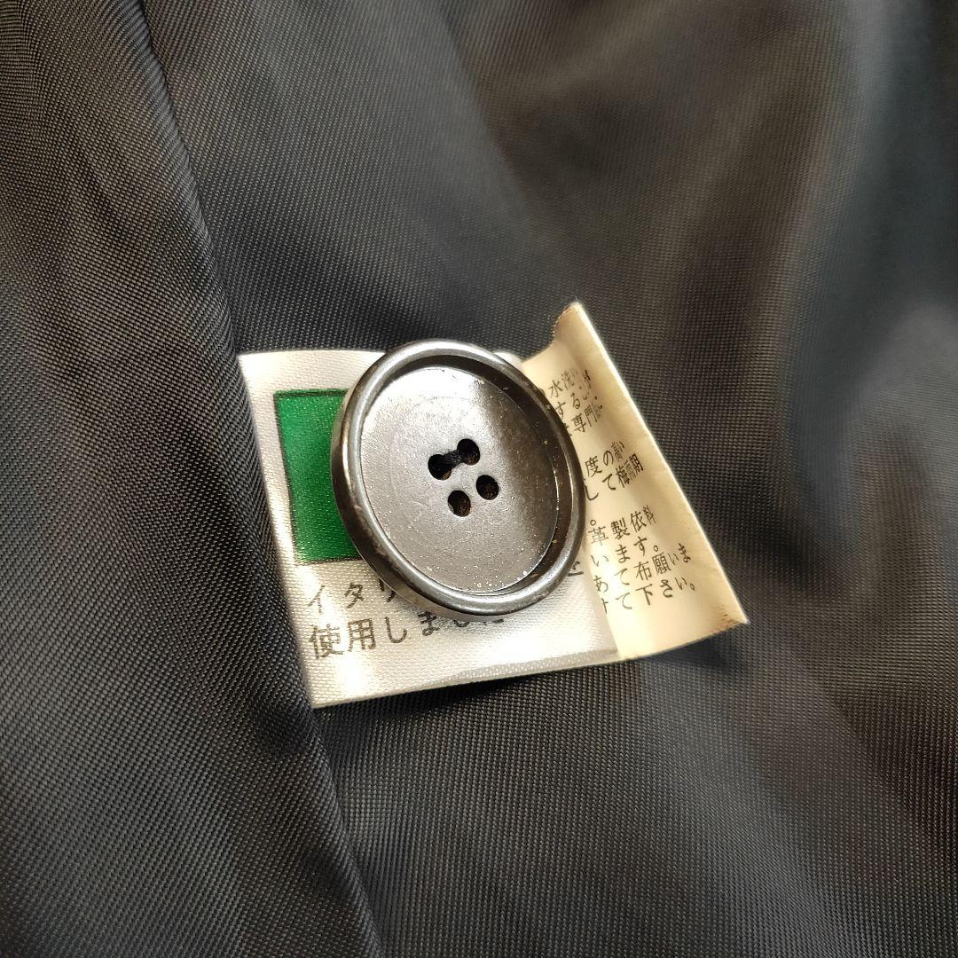 【美品】 羊革 ラムレザー トレンチコート ダブル ベルト付 ブラック