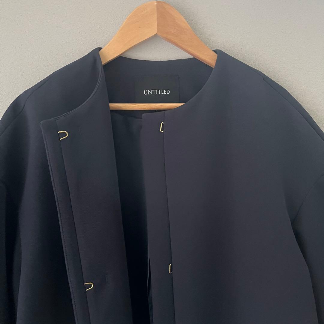 UNTITLED ドライエアクロス ノーカラーコート【洗える】