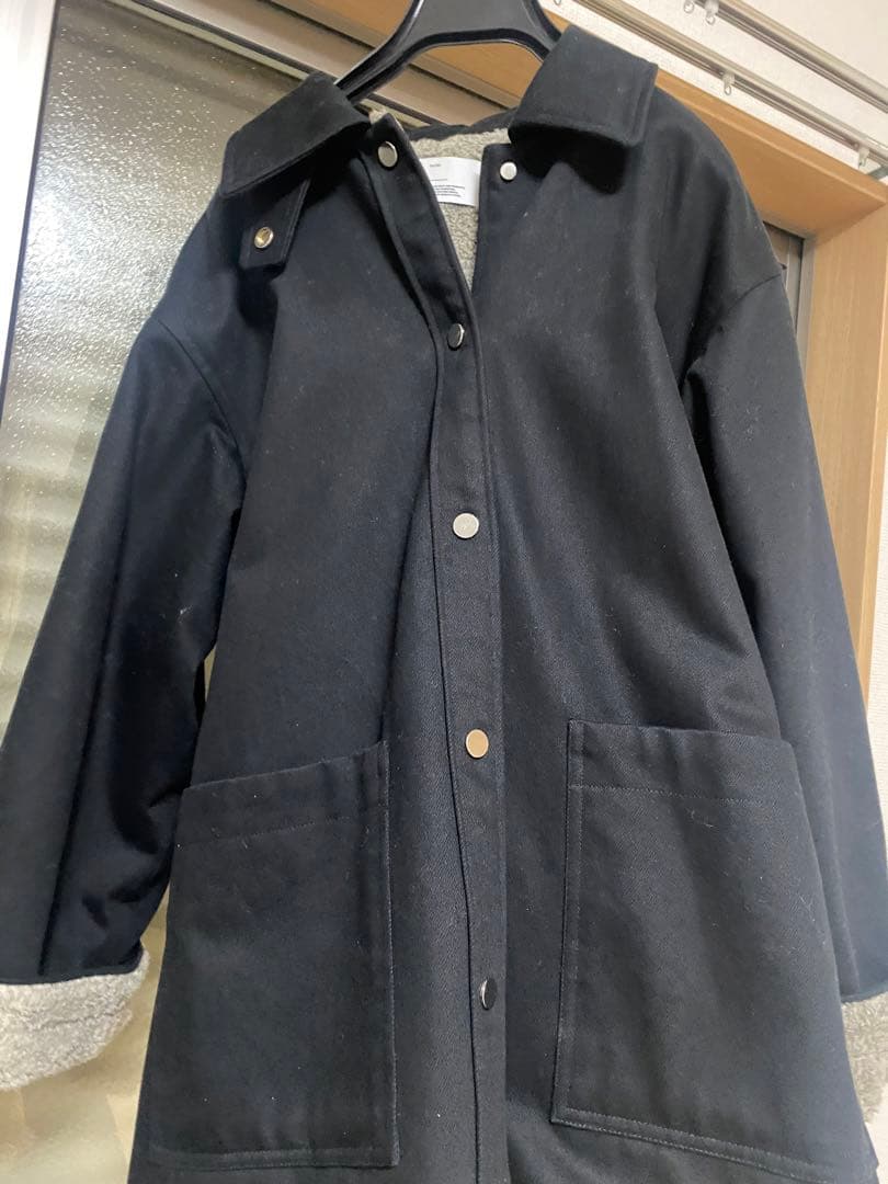 1LDK MY 黒 モッズコート フリース裏地付き