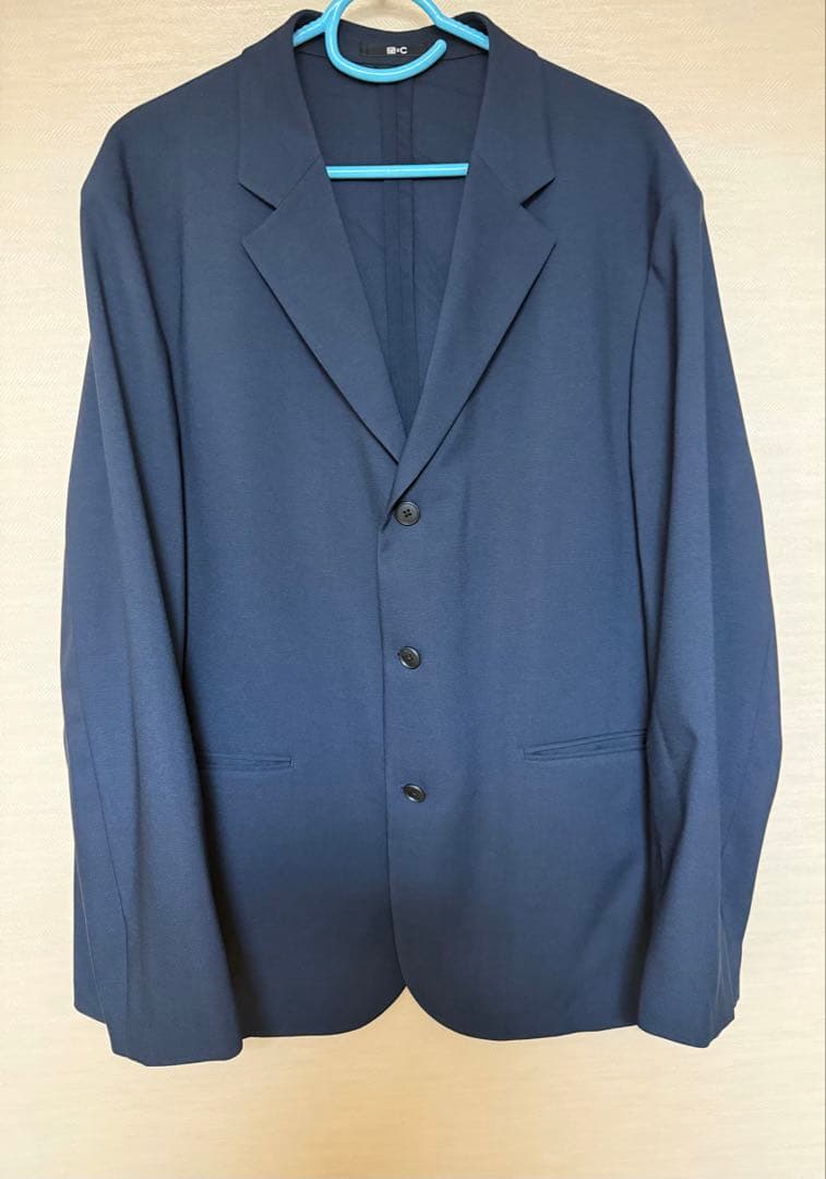 【美品】UNIQLO C 感動ジャケット 上下セット　ネイビー XXL