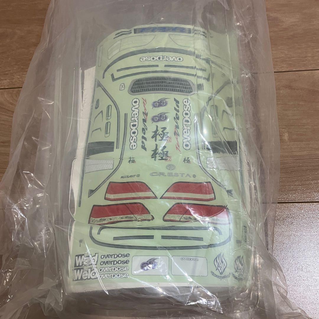 新品 overdose クレスタ JZX100 ボディ RC ドリフト 1/10