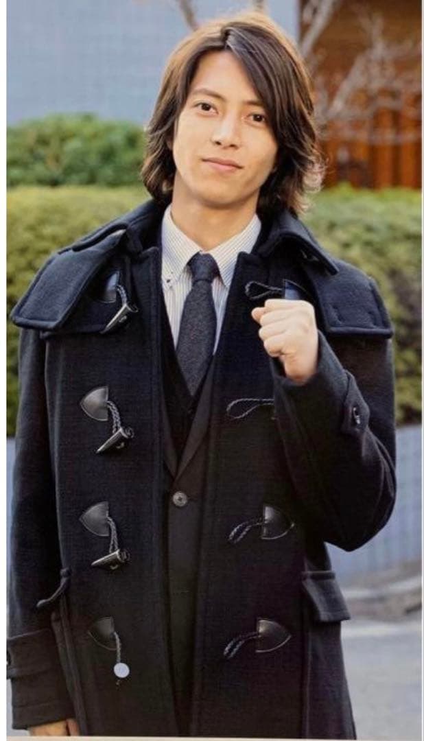 極美品✨特大LL✨ バーバリーブラックレーベル　ダッフルコート　山下智久モデル