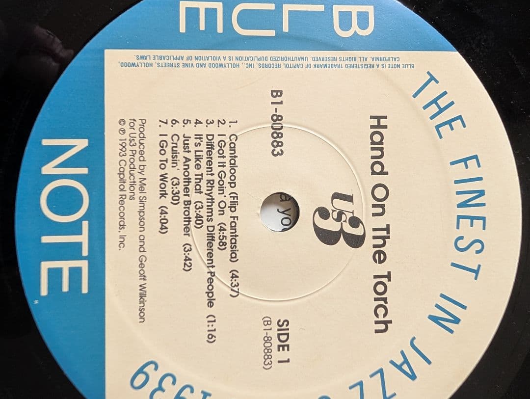 US3 hand on the torch デビューアルバム