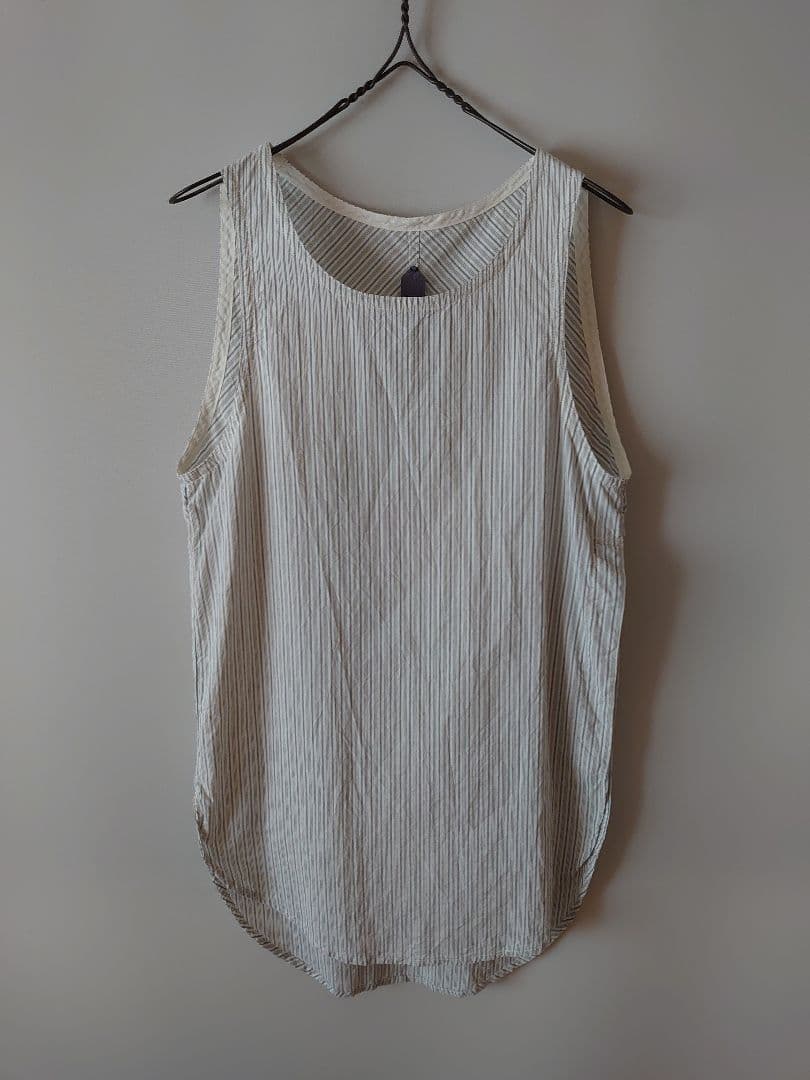 GEOFFREY B.SMALL／sleeveless shirt(stripe