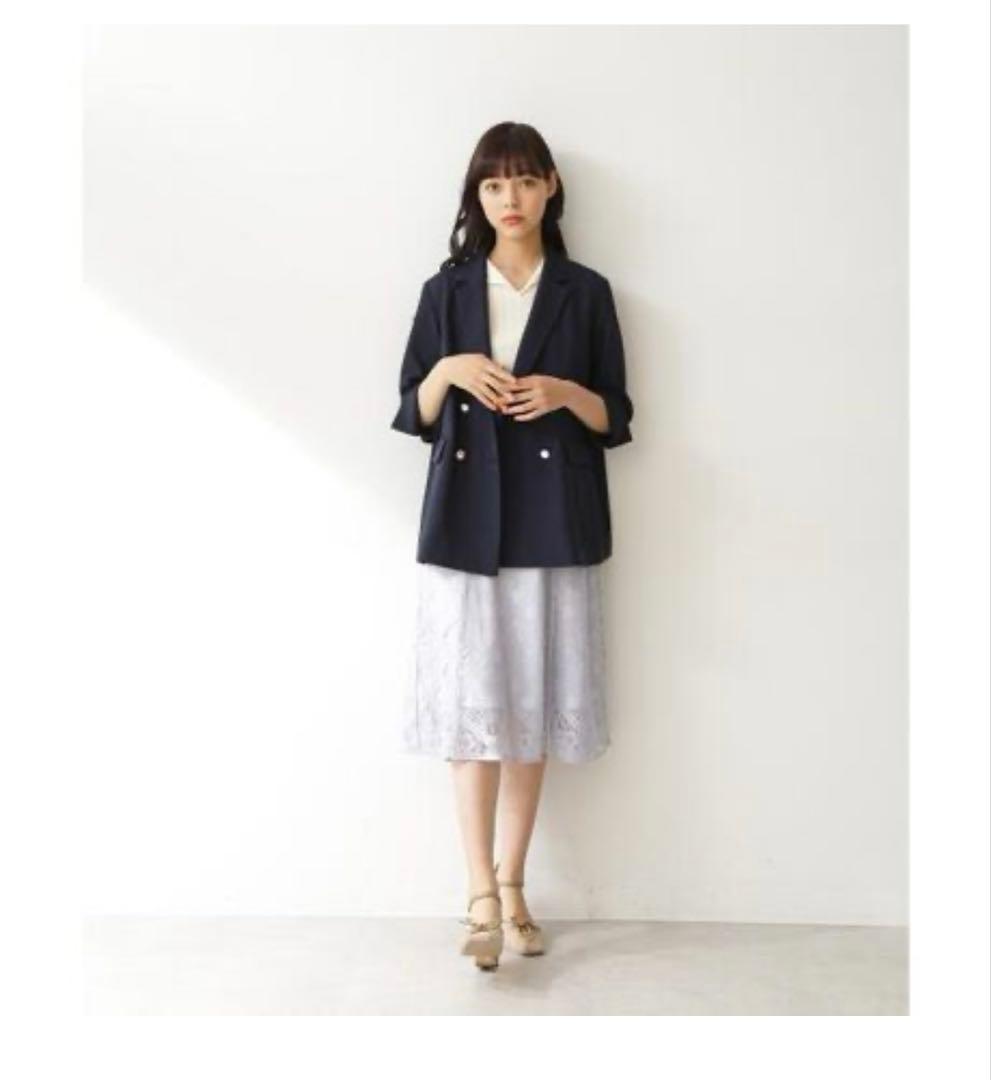 【極美品】JILL by JILL STUART ハイツイストジャケットネイビー