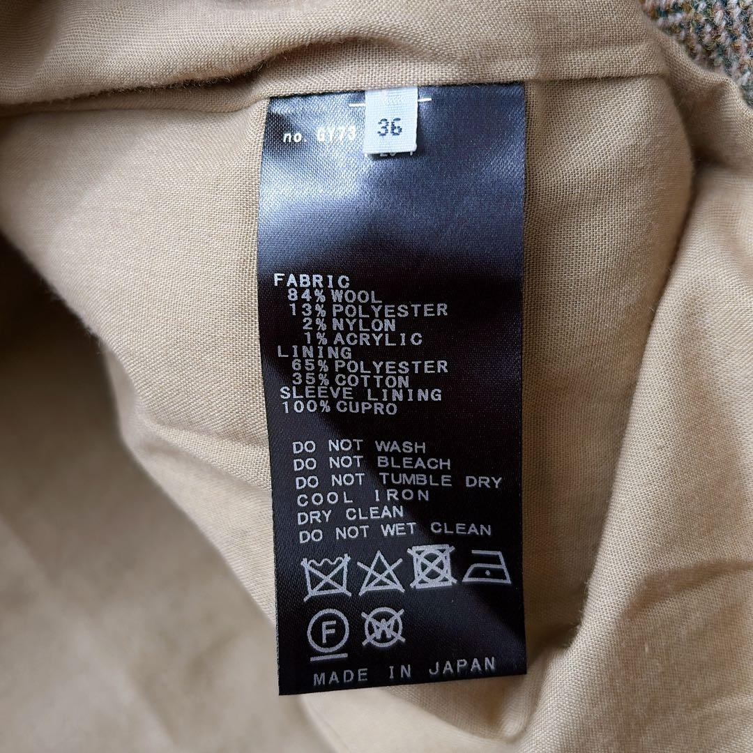 【美品】リアムプラージュ　ウールヘリンボーンダブルジャケット