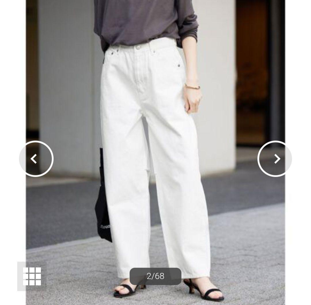 24ss完売品✨ コクーンシルエットデニム スローブイエナ 36 ワイドパンツ