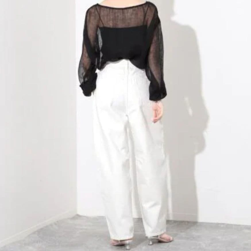 24ss完売品✨ コクーンシルエットデニム スローブイエナ 36 ワイドパンツ