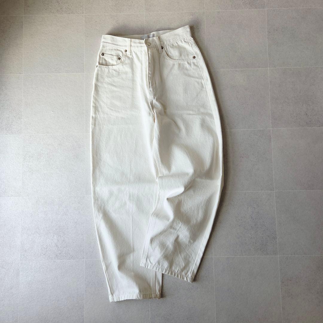 24ss完売品✨ コクーンシルエットデニム スローブイエナ 36 ワイドパンツ
