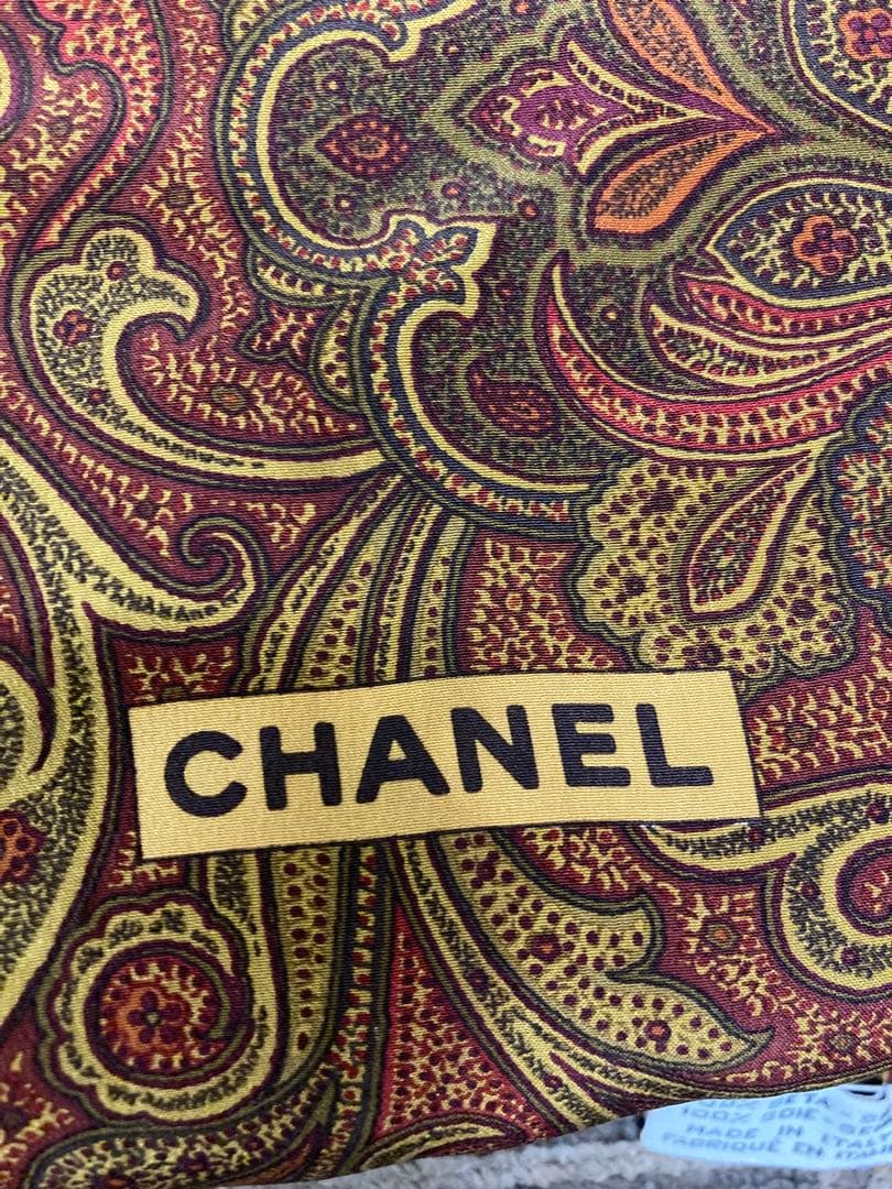 CHANELスカーフ　タグ付