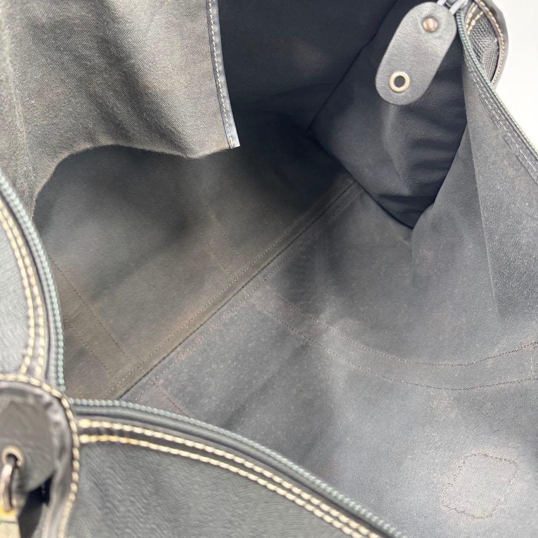 ダンヒル PVC レザー 大型トートバッグ ボストンバッグ