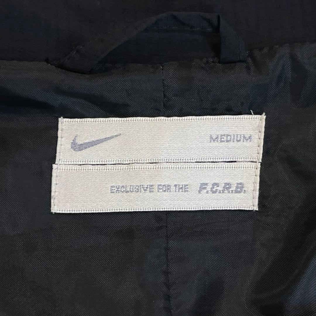 NIKE期 FCRB ナイロン　テーラード　FA10 M 黒 リップストップ