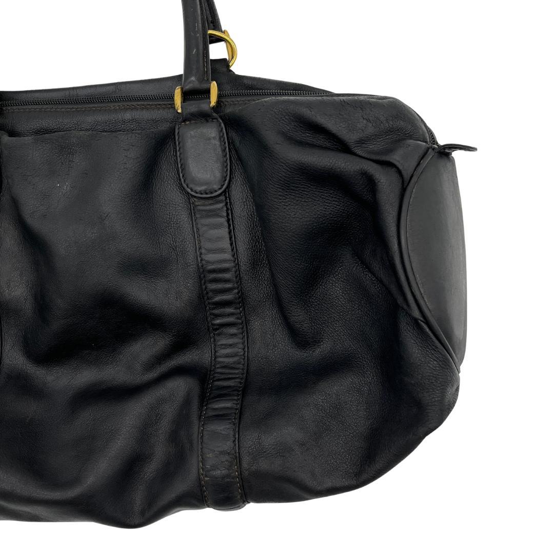 GUCCI グッチ オールドグッチ レザー ボストンバッグ 黒