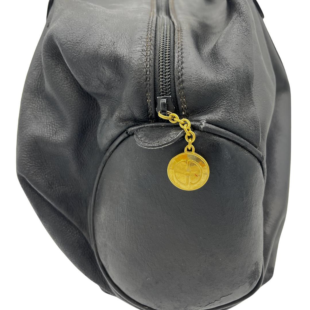 GUCCI グッチ オールドグッチ レザー ボストンバッグ 黒