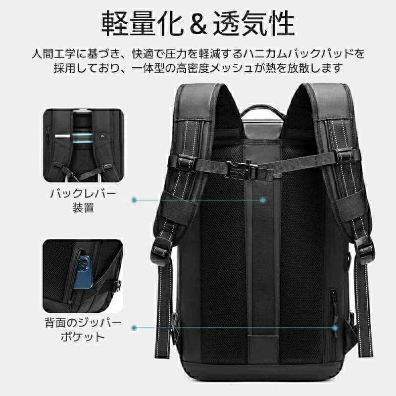 機*ル様 60L PVC製防水バックパック 多機能真空圧縮バックパック