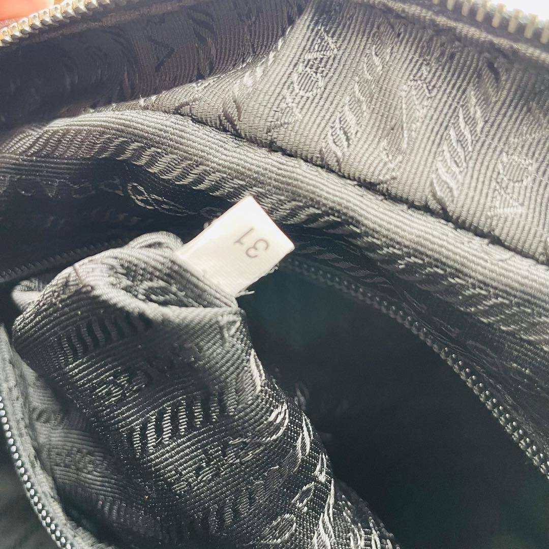 PRADA プラダ ハンドバッグ ボーリングボストンバッグ ブラック レザー