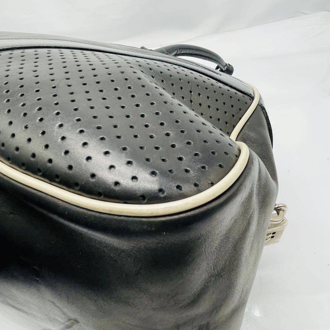 PRADA プラダ ハンドバッグ ボーリングボストンバッグ ブラック レザー