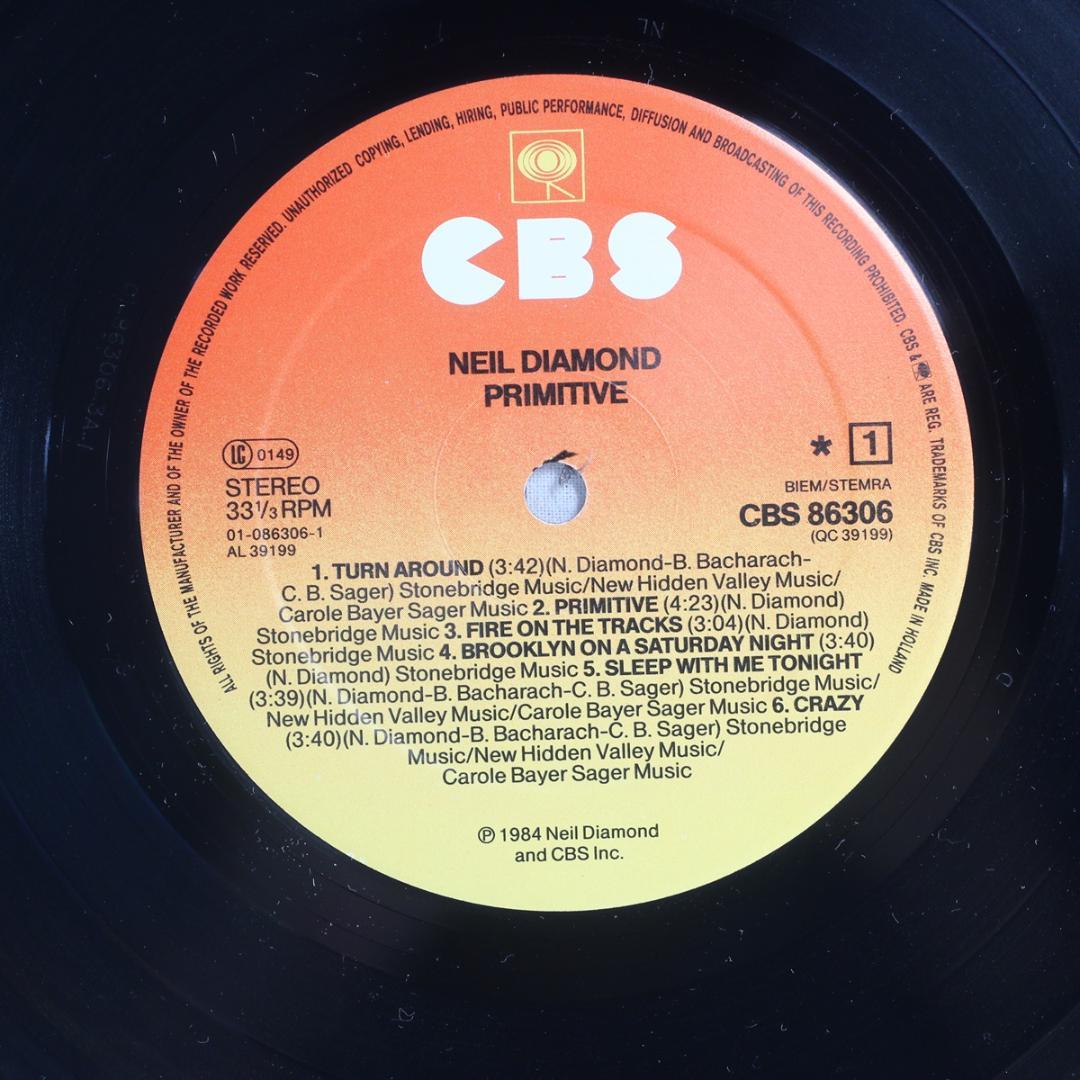 蘭LP Neil Diamond Primitive オランダCBSプレス