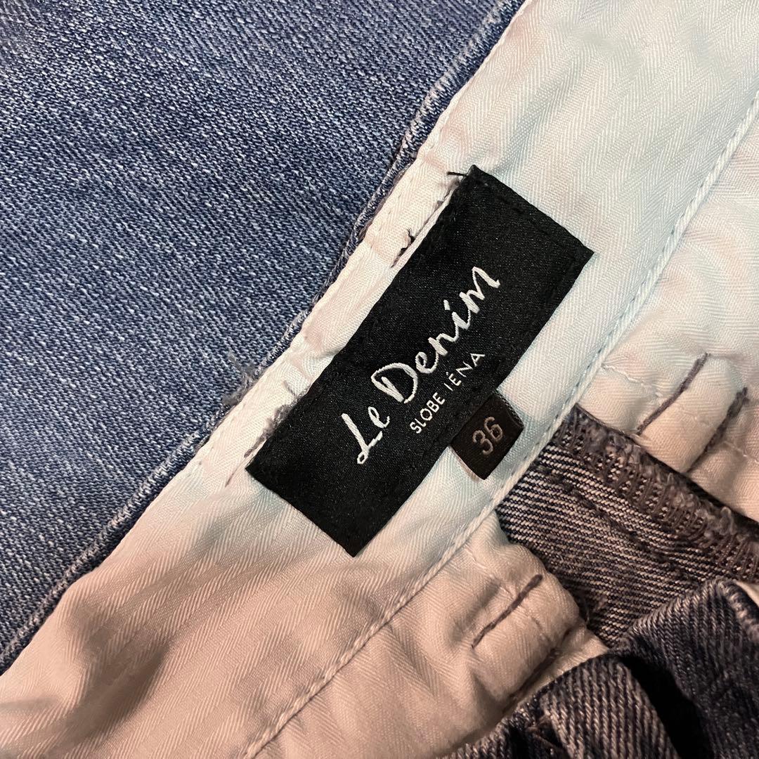 【美品】SLOBE IENA LEDENIM TUCK TROUSERデニム36