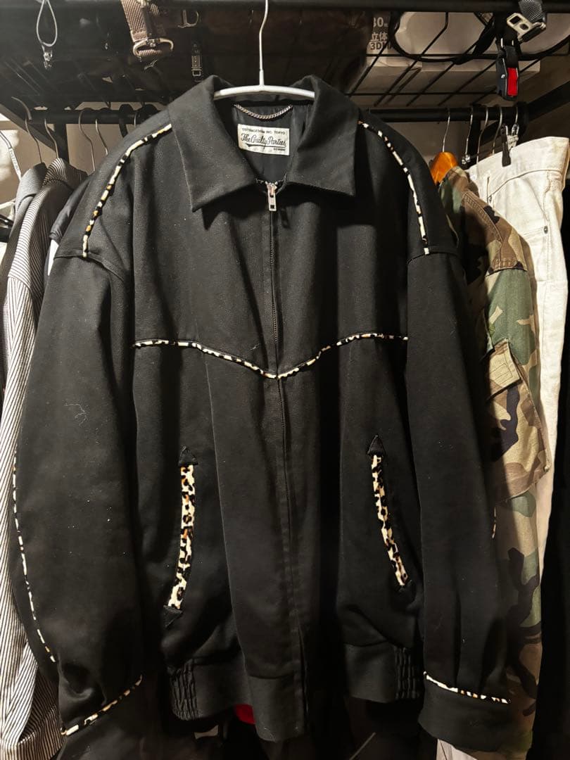 WACKO MARIA ワコマリア ジャケット XL ブラック レオパード